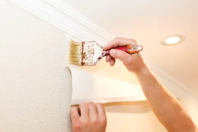 Pose de papier peint à Pessans — revêtements muraux et toiles de verre